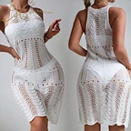 white crocheted dresses